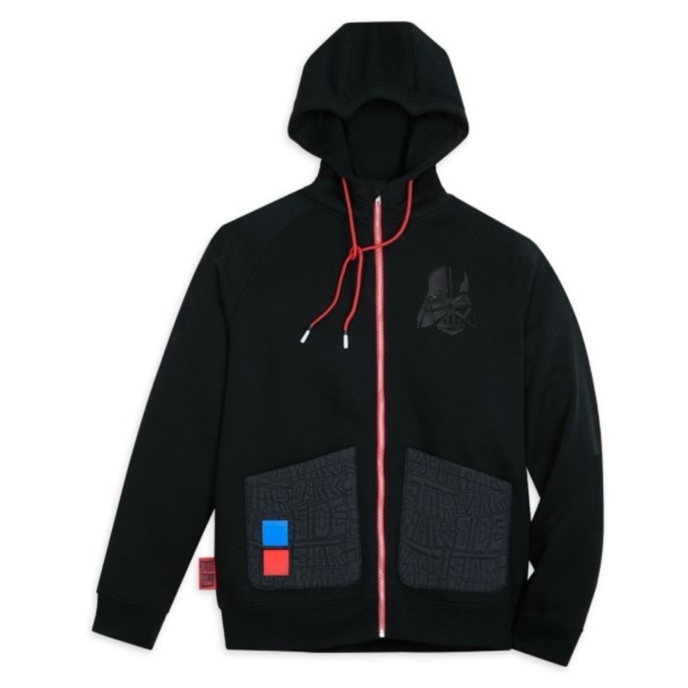 NWT Darth Vader Star Wars Zip Front Hooded Sweatshirt Adult size S Unisex